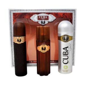Set Cuba Gold 3Pzs 100Ml Edt Spray/ Desodorante 200Ml Spray/ After Shave 100Ml