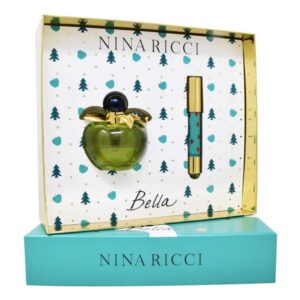 Set Nina Ricci Bella 2Pzs 80Ml Edt Spray/ Lipstick Radiant Red 2.5Gr