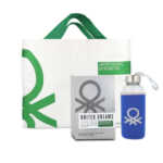 Set Benetton Aim High 3Pzs 100Ml Edt Spray/ Cilindro Colgable/ Bolso Reutilizable