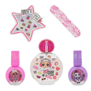 Set Lol Suprise 5Pzs 50Ml Edt Spray/ Esmalte De Uñas 10Mlc/U / Lima/ Stickers
