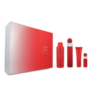 Set 360º Red 4Pzs 100Ml Edt Spray / Desodorante Body Spray 170G / Shower Gel 90Ml / 7.5Ml Edt Spray