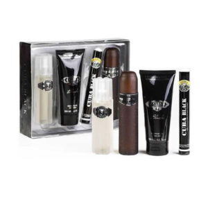 Set Cuba Black For Men 4Pzs 100Ml Edt Spray/ After Shave 100Ml/ Shower Gel 200Ml / 35Ml Edt Spray