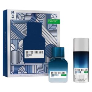 Set Benetton United Dreams Together For Him 2Pzs 100Ml Edt Spray/ Desodorante 150Ml Spray