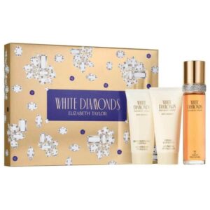 Set White Diamonds 3Pzs 100Ml Edt Spray/ Body Lotion 100Ml/ Body Wash 100Ml