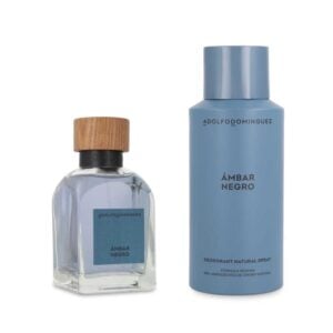 Set Adolfo Dominguez Ambar Negro 2Pzs 120Ml Edp Spray/ Desodorante 150Ml Spray