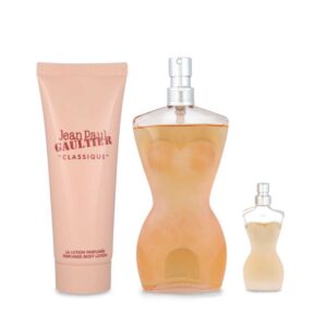 Set Jean Paul Gaultier Classique 3Pzs 100Ml Edt Spray/ Body Lotion 75Ml/ 6Ml Edt