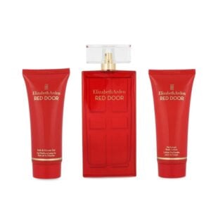 Set Elizabeth Arden Red Door 3Pzs 100Ml Edt Spray/ Body Lotion 100Ml/ Shower Gel 100Ml