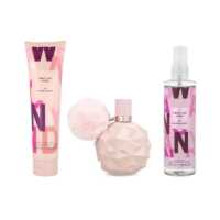 Set Ariana Grande Sweet Like Candy 3Pzs 100Ml Edp Spray/ Body Mist 118Ml Spray/ Body Souffle 100Ml