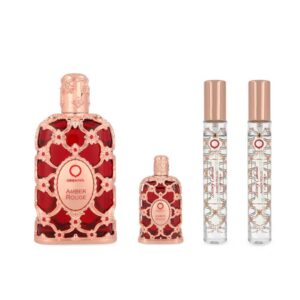 Set Orientica Luxury Collection Amber Rouge 4Pzs 80Ml Edp Spray/ 7.5Ml Edp/ 10Ml Edp Spray X2