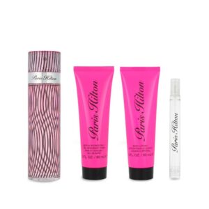 Set Paris Hilton 4Pzs 100Ml Edp Spray/ Body Lotion 90Ml/ Shower Gel 90Ml/ 10Ml Edp Spray