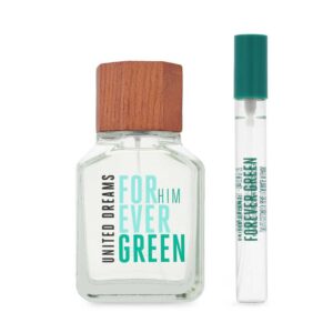 Set Benetton United Dreams Forever Green Man 2Pzs 100Ml Edt Spray/ 10Ml Edt Spray