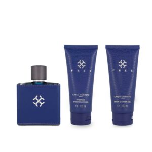 Set Carlo Corinto Free 3Pzs 100Ml Edp Spray/ Brisk Shower Gel 100Ml/ After Shave Gel 100Ml