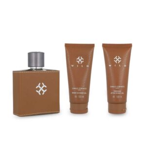 Set Carlo Corinto Wild 3Pzs 100Ml Edp Spray/ Brisk Shower Gel 100Ml/ After Shave Gel 100Ml
