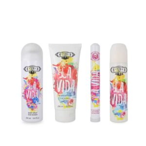 Set Cuba La Vida 4Pzs 100Ml Edp Spray/ Desodorante 200Ml Spray/ Body Lotion 200Ml/ 35Ml Edp Spray