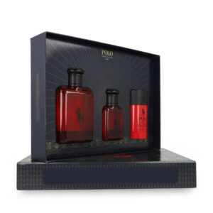 Set Polo Red 3Pzs 125Ml Edt Spray/ 40Ml Edt Spray/ Desodorante Stick 75G