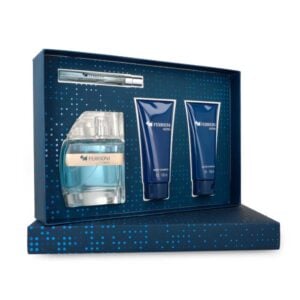 Set Ferrioni Uomo 4Pzs 100Ml Edt Spray/ Body Shampoo 100Ml/ After Shave 100Ml/ 10Ml Edt Spray