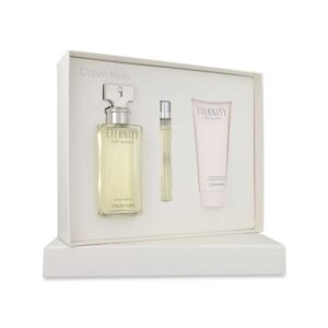 Set Eternity 3Pzs 100Ml Edp Spray/ Body Lotion 100Ml/ 10Ml Edp Spray