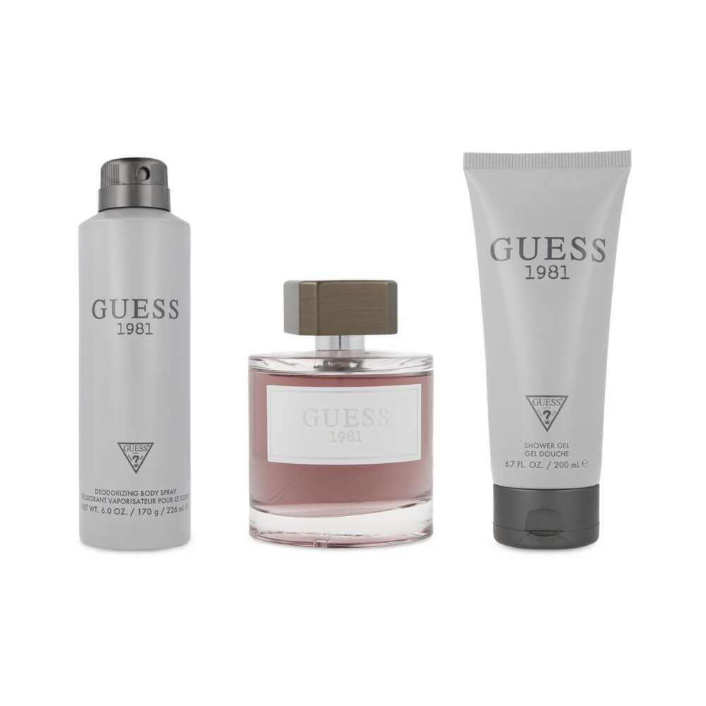 Set Guess 1981 Men 3Pzs 100Ml Edt Spray/ Shower Gel 200Ml/ Desodorante 226Ml Spray