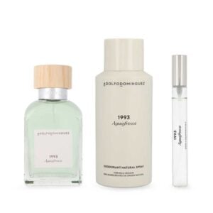 Set Adolfo Dominguez Agua Fresca 1993 3Pzs 120Ml Edt Spray / Desodorante 150Ml Spray/ 10Ml Edt Spray
