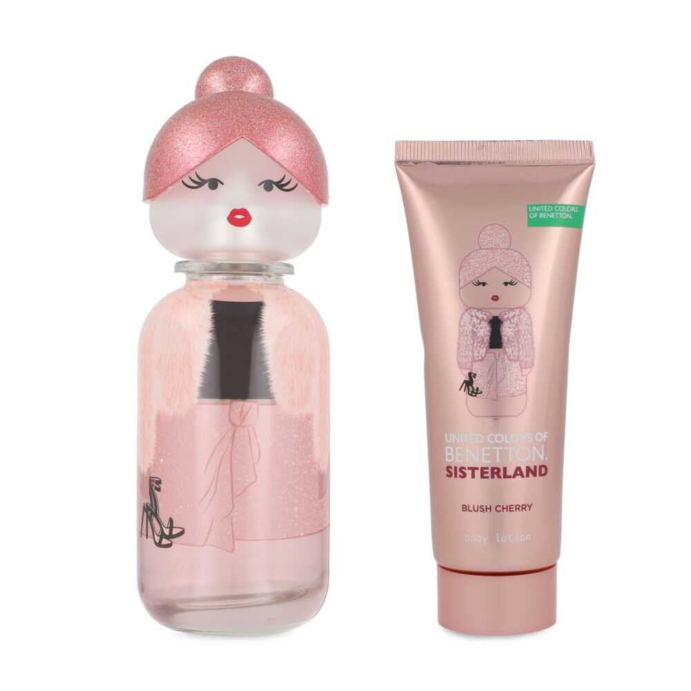 Set Benetton Sisterland Blush Cherry 2Pzs 80Ml Edp Spray/ Body Lotion 75Ml