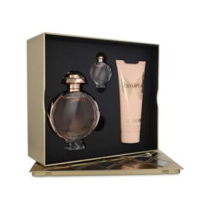 Set Olympea 3Pzs 80Ml Edp Spray/ Body Lotion 100Ml/ 6Ml Edp
