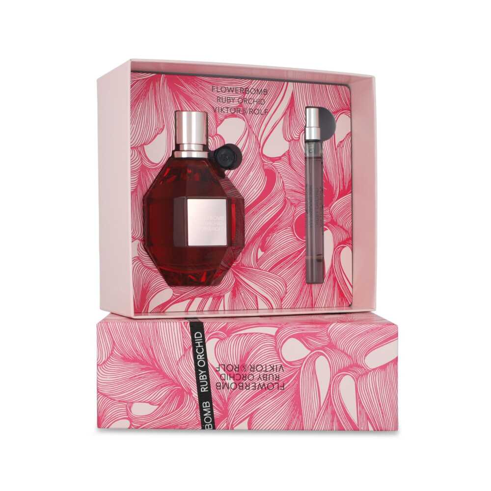 Set Viktor & Rolf Flowerbomb Ruby Orchid 2Pzs 100Ml Edp Spray/ 10Ml Edp Spray