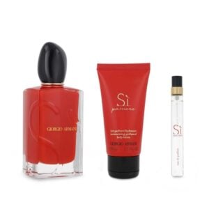 Set Giorgio Armani Si Passione 3Pzs 100Ml Edp Spray/ Body Lotion 50Ml/ 10Ml Edp Spray