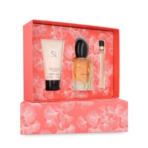 Set Giorgio Armani Si 3Pzs 50Ml Edp Spray /Body Lotion 50Ml/ 10Ml Edp Spray
