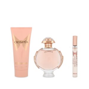 Set Olympea 3Pzs 80Ml Edp Spray/ Body Lotion 100Ml/ 10Ml Edp Spray