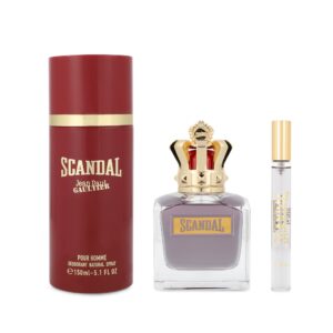 Set Jean Paul Gaultier Scandal 3Pzs 100Ml Edt Spray/ Desodorante 150Ml Spray/ 10Ml Edt Spray