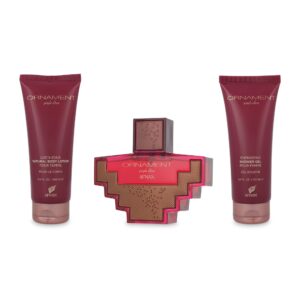 Set Afnan Ornament Purple Allure 3Pzs 100Ml Edp Spray/ Body Lotion 100Ml/ Shower Gel 100Ml